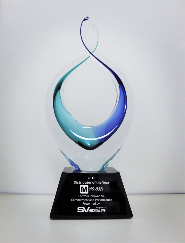 Mouser Electronics Named Distributor of the Year  by Amphenol SV Microwave